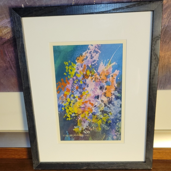 Original Ed Brookins Watercolor Painting 